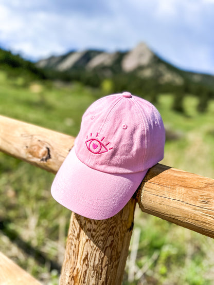 Eye Ball Cap in Pink